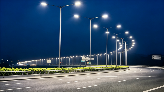 Connected LED street lighting upgrade for a municipal road project