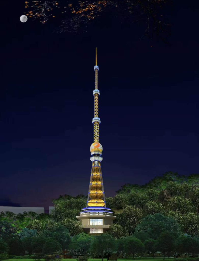 Hunan TV coverage of a smart lighting project and urban nightscape